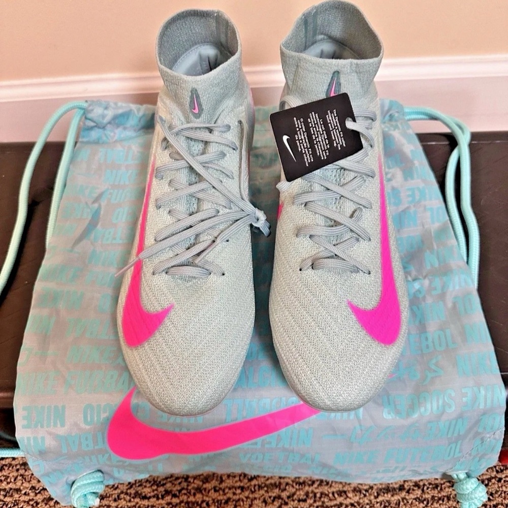 Nike Zoom Mercurial Superfly 10 Elite FG Prism Blue Men Size 11.5 New FQ1454-301